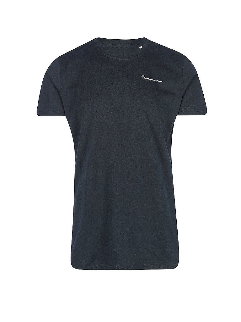 KNOWLEDGE COTTON APPAREL T Shirt Green Wave blau | L
